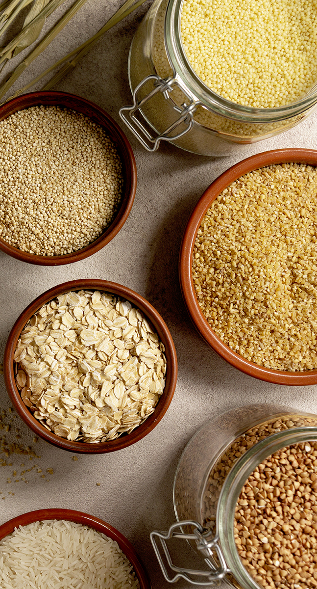 Riscopri il mondo salutare dei cereali: grano, riso, mais, avena ecc.🌾🍚